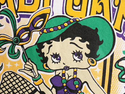 00s ベティ ブープ プリント 半袖 Tシャツ メンズ レディース M 00年代 オールド 当時物 ベティちゃん キャラクター 白 イラスト ホワイト