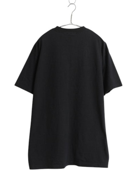 00s 企業物 スカル ロゴ プリント 半袖 Tシャツ メンズ L / 古着 オールド 当時物 ビール ドクロ イラスト グラフィック ヘビーウェイト 黒
