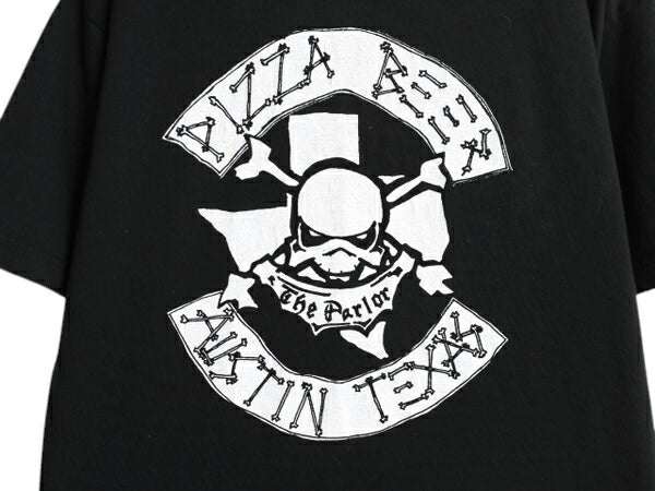 00s 企業物 スカル ロゴ プリント 半袖 Tシャツ メンズ L / 古着 オールド 当時物 ビール ドクロ イラスト グラフィック ヘビーウェイト 黒