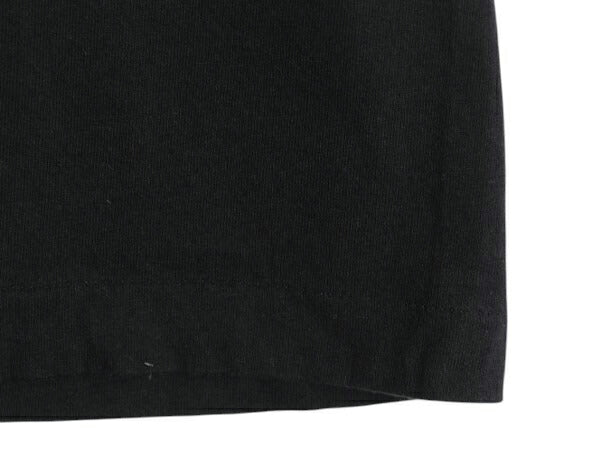 90s USA製 メッセージ アート イラスト プリント 半袖 Tシャツ メンズ XL オールド ワンポイント グラフィック カットソー 大きいサイズ 黒