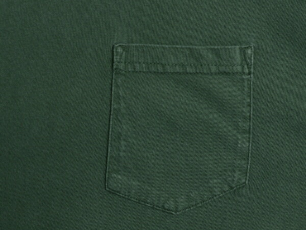 00s ジェイクルー ポケット付き 無地 半袖 Tシャツ メンズ L 古着 オールド ポケT コットン ヘビーウェイト カットソー シンプル グリーン