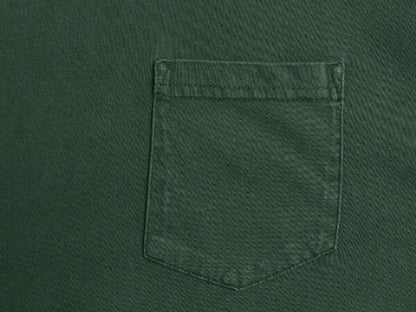 00s ジェイクルー ポケット付き 無地 半袖 Tシャツ メンズ L 古着 オールド ポケT コットン ヘビーウェイト カットソー シンプル グリーン
