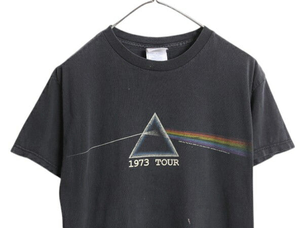 00s ピンクフロイド ツアー プリント 半袖 Tシャツ メンズ M 古着 オールド オフィシャル バンド ロック アート イラスト グラフィック 黒
