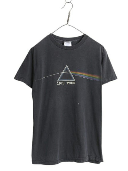 00s ピンクフロイド ツアー プリント 半袖 Tシャツ メンズ M 古着 オールド オフィシャル バンド ロック アート イラスト グラフィック 黒