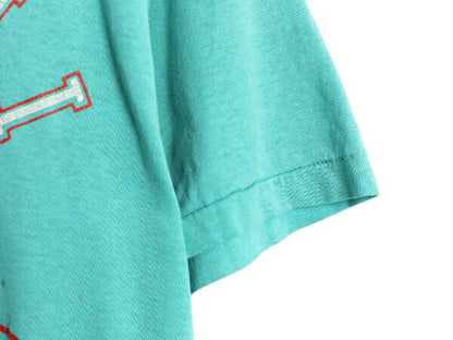 80s USA製 チャンピオン ドルフィンズ プリント Tシャツ メンズ XL 小さめ L / 古着 ヴィンテージ NFL アメフト マイアミ シングルステッチ