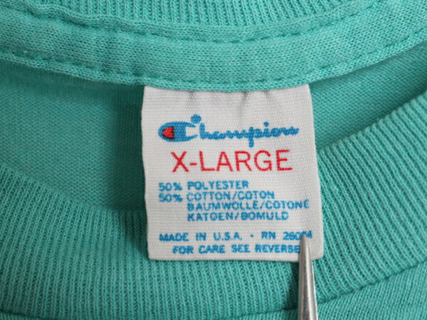 80s USA製 チャンピオン ドルフィンズ プリント Tシャツ メンズ XL 小さめ L / 古着 ヴィンテージ NFL アメフト マイアミ シングルステッチ