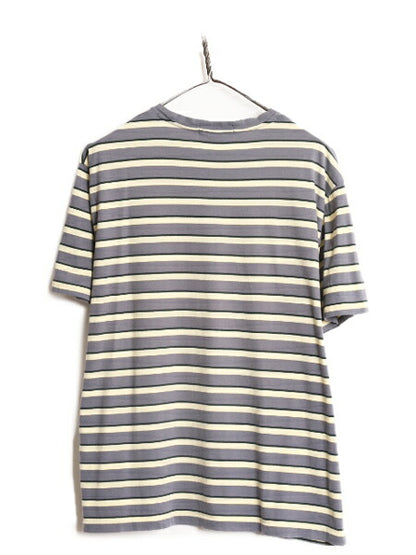 90s ポロ ラルフローレン ボーダー 半袖 Tシャツ メンズ XL / 90年代 オールド ボーダーT コットン ポニー無し マルチカラー 大きいサイズ