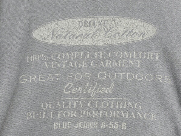 90s USA製 オールド ギャップ プリント 半袖 Tシャツ メンズ レディース M 旧タグ グラフィック 後染め ガーメントダイ カットソー グレー