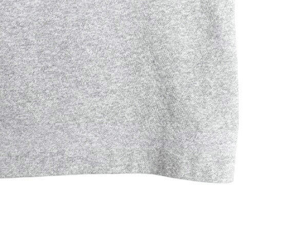90s USA製 2段 カレッジ プリント 半袖 Tシャツ メンズ L / オールド シングルステッチ カットソー ヘビーウェイト シンプル 霜降り グレー