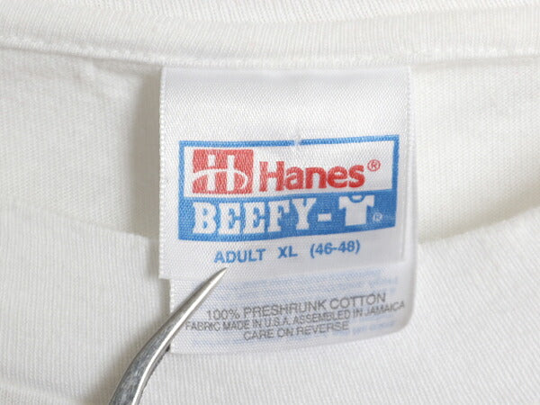 90s ドッグ アート イラスト プリント Tシャツ メンズ XL / オールド 企業物 アニマル メッセージ シングルステッチ 大きいサイズ ホワイト