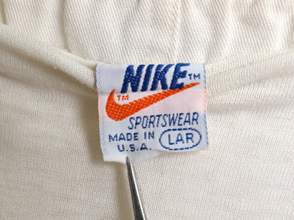 70s USA製 ナイキ トレーニング ショートパンツ メンズ レディース L ヴィンテージ オレンジタグ スウッシュ ワンポイント 短パン ショーツ