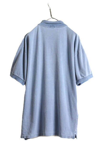 90s 大きいサイズ XL ■ ゲス マルシアーノ 鹿の子 半袖 ポロシャツ メンズ / 古着 GUESS MARCIANO 90年代 オールド 半袖シャツ ボックス