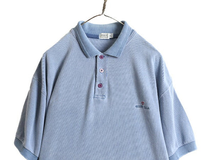 90s 大きいサイズ XL ■ ゲス マルシアーノ 鹿の子 半袖 ポロシャツ メンズ / 古着 GUESS MARCIANO 90年代 オールド 半袖シャツ ボックス