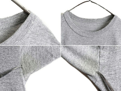 90s ■ チャンピオン 3段 カレッジ プリント 半袖 Tシャツ メンズ M 程/ 古着 90年代 Champion 88 12 シングルステッチ 杢 灰 霜降りグレー