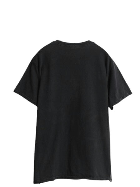 マリリン マンソン フォト イラスト プリント Tシャツ メンズ M 古着 オフィシャル バンド ロック メタル ロックTシャツ バンドTシャツ 黒