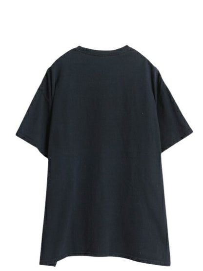 メタリカ スカル キャラクター イラスト プリント Tシャツ メンズ XL / バンド ロック メタル グラフィック アート ドクロ 大きいサイズ 黒