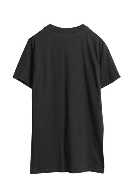 デッドストック 80s USA製 アンビル 無地 半袖 Tシャツ メンズ L 小さめ M 程 古着 ヴィンテージ カットソー シングルステッチ ブランク 黒
