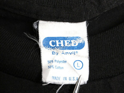デッドストック 80s USA製 アンビル 無地 半袖 Tシャツ メンズ L 小さめ M 程 古着 ヴィンテージ カットソー シングルステッチ ブランク 黒