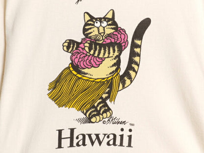 80s クリバンキャット イラスト 染込み プリント Tシャツ メンズ レディース M ヴィンテージ アニマル ネコ キャラクター シングルステッチ