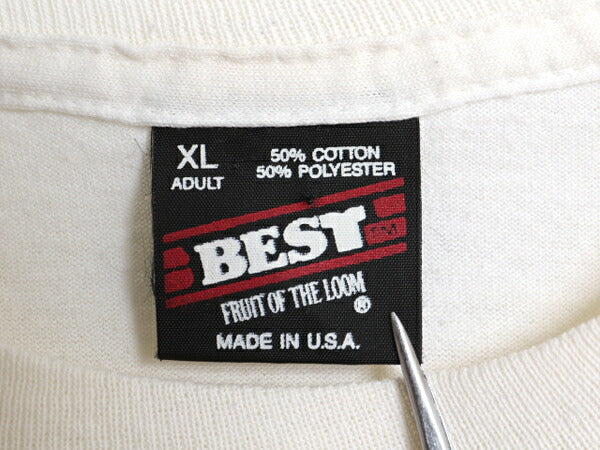 90s USA製 バラ アート プリント Tシャツ メンズ レディース XL / 古着 オールド フラワー 花 グラフィック シングルステッチ 大きいサイズ