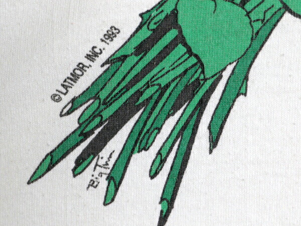 90s USA製 バラ アート プリント Tシャツ メンズ レディース XL / 古着 オールド フラワー 花 グラフィック シングルステッチ 大きいサイズ