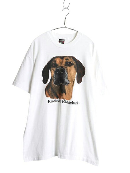 90s USA製 ドッグ アート イラスト プリント Tシャツ メンズ レディース XL オールド アニマル 犬 グラフィック キャラクター 大きいサイズ