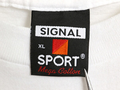 90s USA製 ベア メッセージ イラスト プリント Tシャツ XL / オールド キャラクター アニマル グラフィック シングルステッチ 大きいサイズ