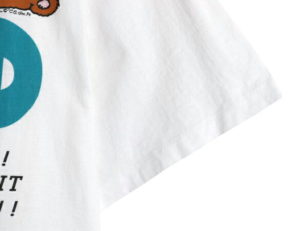 90s USA製 ベア メッセージ イラスト プリント Tシャツ XL / オールド キャラクター アニマル グラフィック シングルステッチ 大きいサイズ