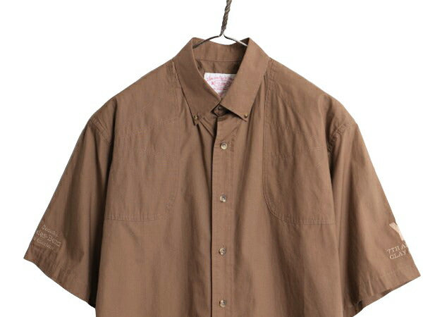 フィルソン 半袖 ボタンダウン シューティング シャツ メンズ M / FILSON アウトドア ハンティング 半袖シャツ ポケット付き コットン 薄手