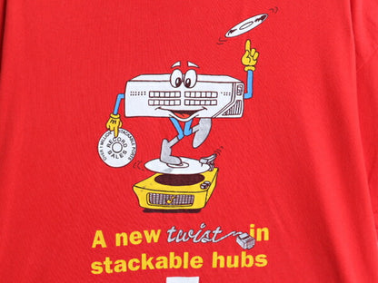 90s USA製 企業 キャラクター イラスト プリント Tシャツ メンズ XL / オールド ヘビーウェイト シングルステッチ パソコン コンピューター