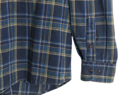 00s OLD GAP チェック ライト フランネル シャツ メンズ XL 古着 オールド ギャップ 長袖シャツ コットン ネル ポケット付き 大きいサイズ