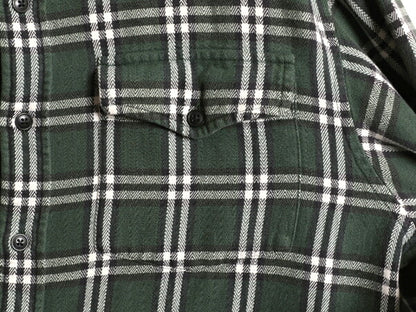 90s OLD GAP チェック ヘビー フランネル シャツ メンズ M / 古着 オールド ギャップ 長袖シャツ コットン ネル ポケット付き マルチカラー