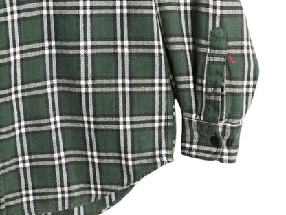 90s OLD GAP チェック ヘビー フランネル シャツ メンズ M / 古着 オールド ギャップ 長袖シャツ コットン ネル ポケット付き マルチカラー