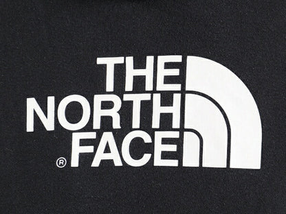 人気 黒 ■ ノースフェイス プリント スウェット フード パーカー ( レディース M ) 古着 The North Face トレーナー プルオーバー 裏起毛