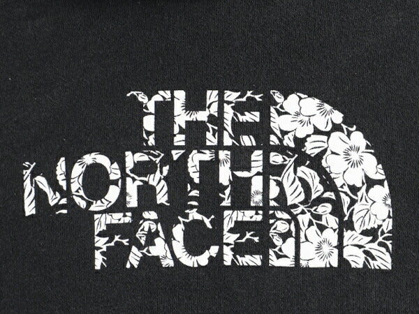 ■ ノースフェイス プリント スウェット フード パーカー ( レディース L ) The North Face アウトドア プルオーバー 裏起毛 黒 ブラック