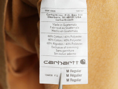 US企画 カーハート ポケット付き プリント 長袖 Tシャツ メンズ M CARHARTT ロンT ポケットT ロゴT プリントT ワンポイント ヘビーウェイト