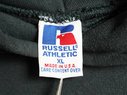 90s USA製 ラッセル 無地 スウェット フード パーカー メンズ レディース XL 古着 オールド RUSSELL プルオーバー トレーナー 大きいサイズ