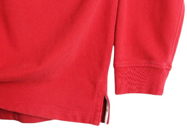 90s ポロ ラルフローレン ボーダー スウェット ラガーシャツ メンズ XL 長袖シャツ ラグビー ワンポイント 裏起毛 トレーナー 大きいサイズ
