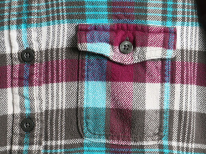 16年製 ■ パタゴニア ロングスリーブ フィヨルド フランネル 長袖 シャツ ( 2 レディース XS 程) Patagonia アウトドア ヘビー ネルシャツ