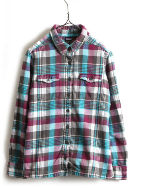 16年製 ■ パタゴニア ロングスリーブ フィヨルド フランネル 長袖 シャツ ( 2 レディース XS 程) Patagonia アウトドア ヘビー ネルシャツ