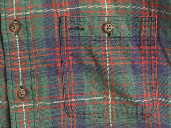 ラグビー ラルフローレン チェック フランネル シャツ メンズ XL ポロ ワーク 長袖シャツ ネルシャツ ポケット付き コットン マルチカラー