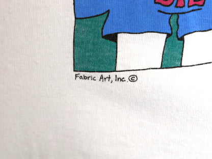90s USA製 アニマル アート イラスト プリント Tシャツ メンズ XL / 古着 オールド グラフィック ヘビーウェイト カットソー 大きいサイズ