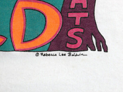 90s USA製 アニマル アート イラスト プリント Tシャツ メンズ XL / 古着 オールド グラフィック ヘビーウェイト カットソー 大きいサイズ