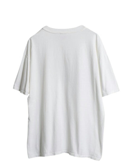 90s アニマル アート イラスト プリント Tシャツ メンズ XL / 古着 オールド 当時物 ライオン タイガー グラフィック カットソー ホワイト