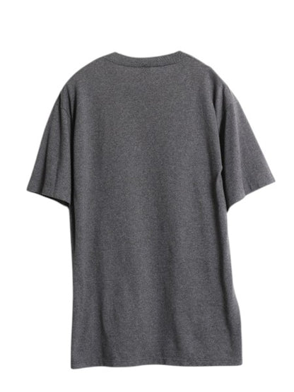 80s USA製 アウトドア イラスト プリント Tシャツ メンズ L 古着 ヴィンテージ グラフィック キャンプ キャラクター シングルステッチ 濃灰