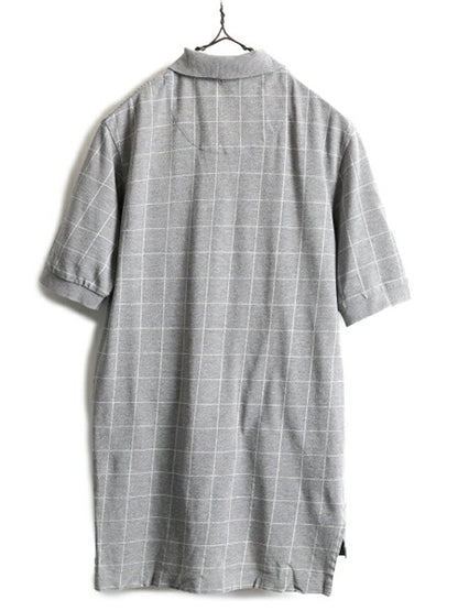 90s ■ ポロ ゴルフ ラルフローレン ウインドペン チェック 鹿の子 半袖 ポロシャツ メンズ S / 90年代 POLO GOLF 半袖シャツ ポニー刺繍