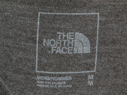 ■ ノースフェイス プリント 半袖 Tシャツ メンズ M 古着 The North Face アウトドア 半袖Tシャツ プリントTシャツ ロゴT チャコールグレー