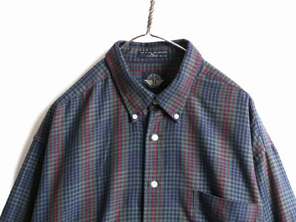 90s 大きいサイズ XL ■ ドッカーズ リーバイス チェック 長袖 ボタンダウン シャツ メンズ 古着 90年代 オールド DOCKERS LEVIS コットン