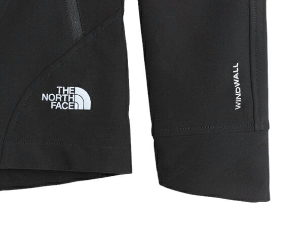 US企画 ノースフェイス ソフトシェル ジャケット レディース S / The North Face WIND WALL 防風 フルジップ ジャンパー ブルゾン 企業 黒