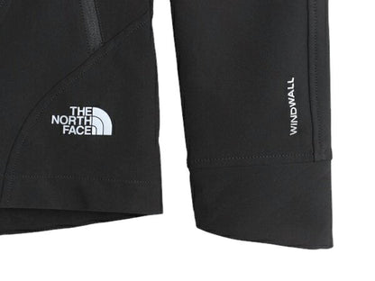 US企画 ノースフェイス ソフトシェル ジャケット レディース S / The North Face WIND WALL 防風 フルジップ ジャンパー ブルゾン 企業 黒